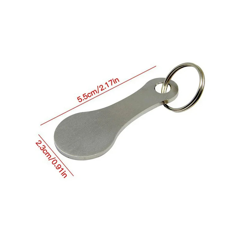 Trolley Token Key Ring Reusable Never Get Stuck Without a Coin Again