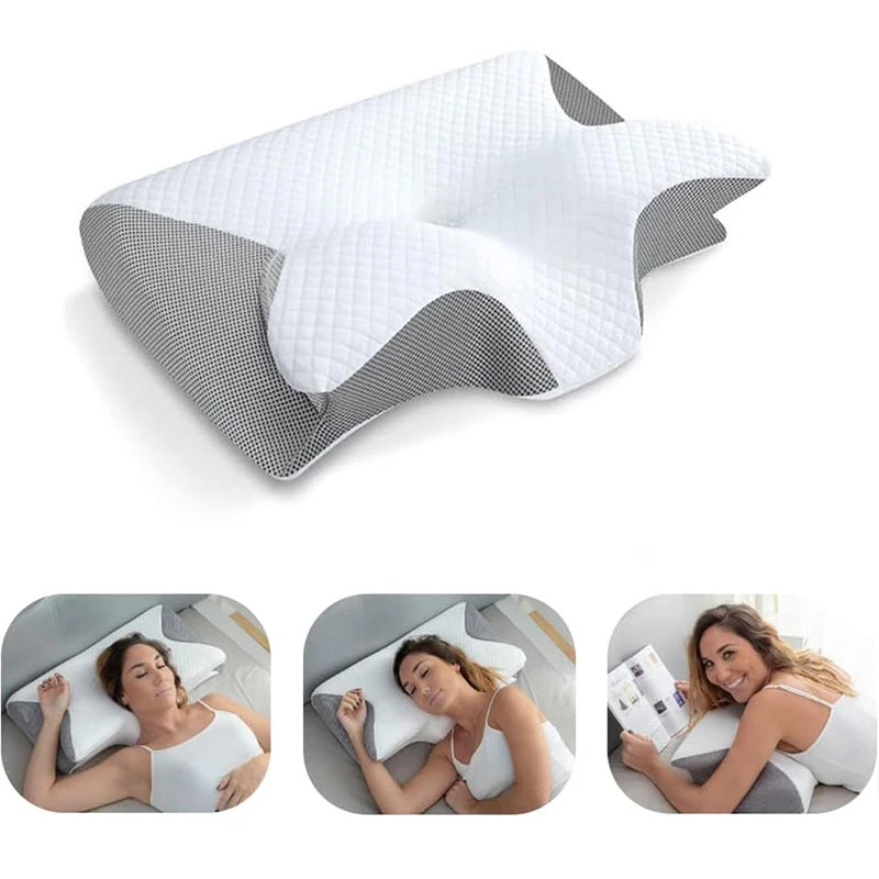Memory Foam Cervical Pillow – Ergonomic Contour Design for Neck & Shoulder Pain Relief