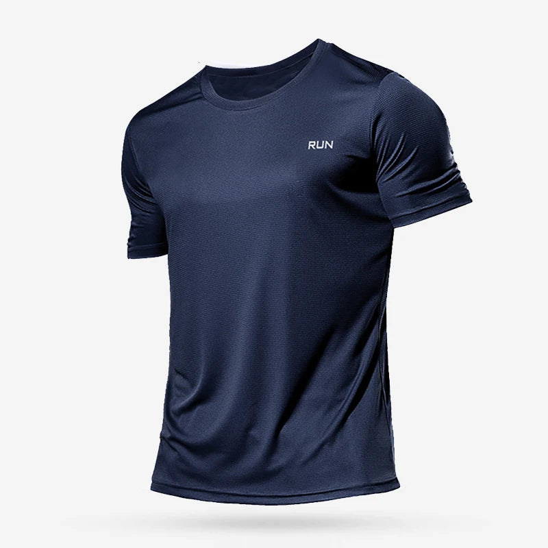 Men’s Lightweight Compression Fitness Quick-Dry Sports T-Shirt Running Gym & Soccer