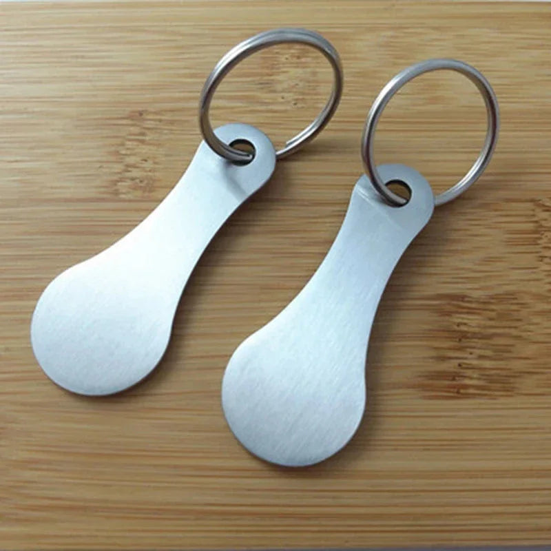 Trolley Token Key Ring Reusable Never Get Stuck Without a Coin Again