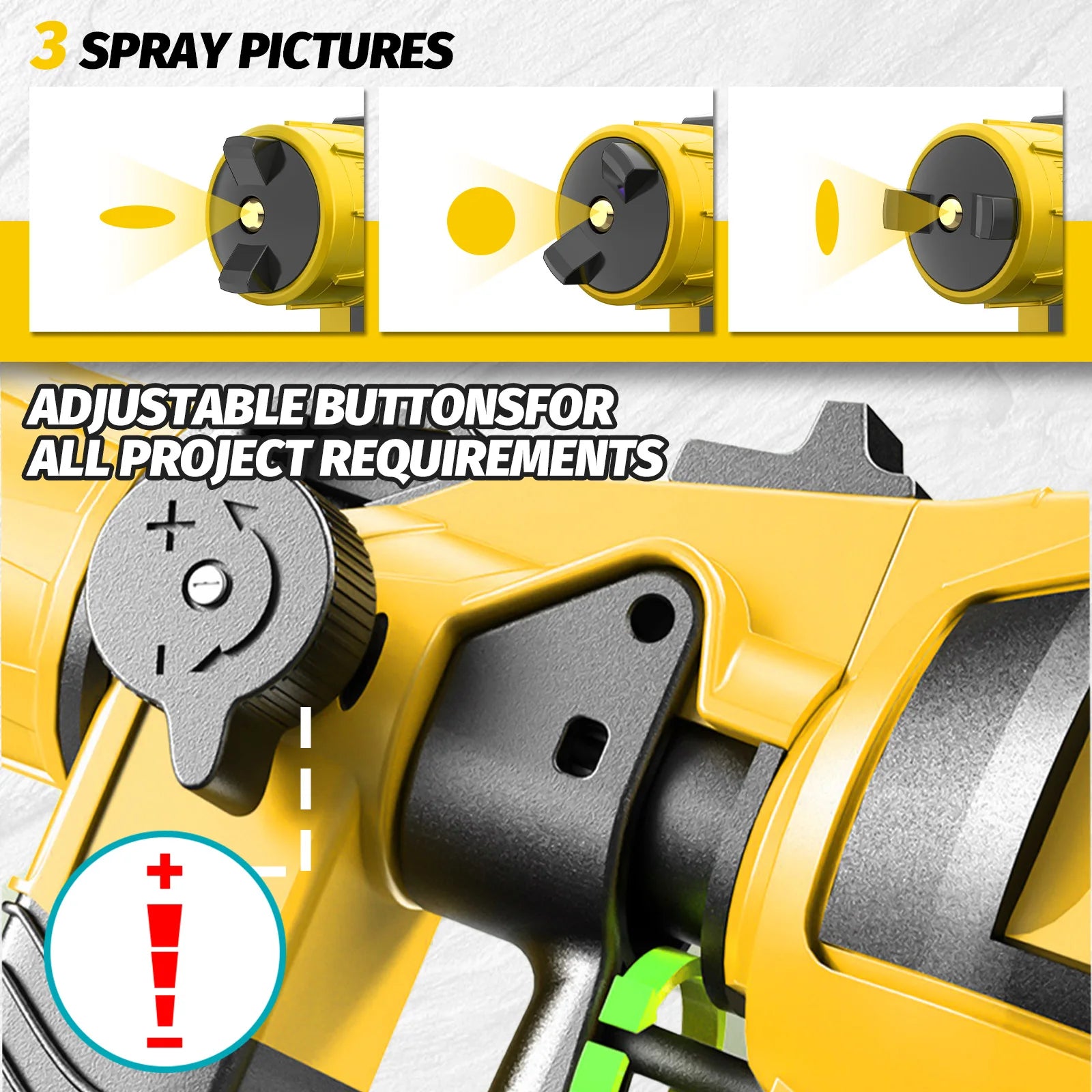 Cordless Paint Sprayer Compatible with DeWalt 18V Batteries Easy DIY Painting for Furniture Walls Cars Outdoor Projects