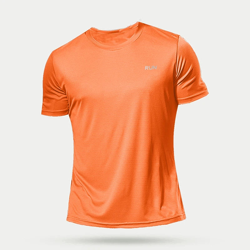 Men’s Lightweight Compression Fitness Quick-Dry Sports T-Shirt Running Gym & Soccer