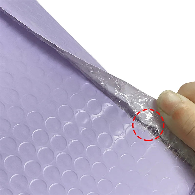 50PCS Bubble Mailers – Purple Padded Shipping Envelopes for Secure, Lightweight & Stylish Packaging