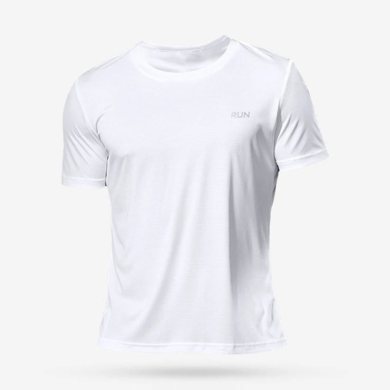Men’s Lightweight Compression Fitness Quick-Dry Sports T-Shirt Running Gym & Soccer