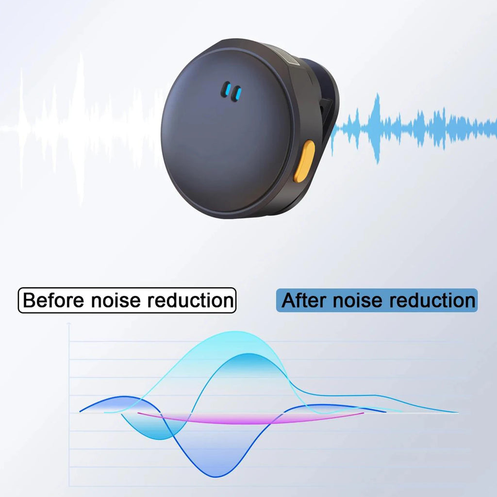 Wireless Lavalier Microphone Plug & Play Collar Mic with Charging Case for Video Recording