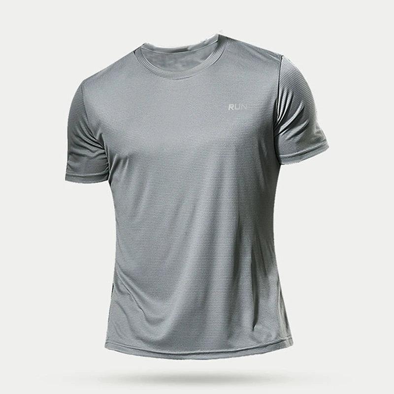 Men’s Lightweight Compression Fitness Quick-Dry Sports T-Shirt Running Gym & Soccer