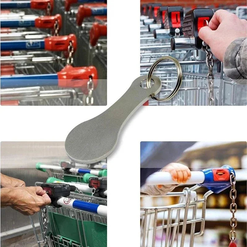 Trolley Token Key Ring Reusable Never Get Stuck Without a Coin Again
