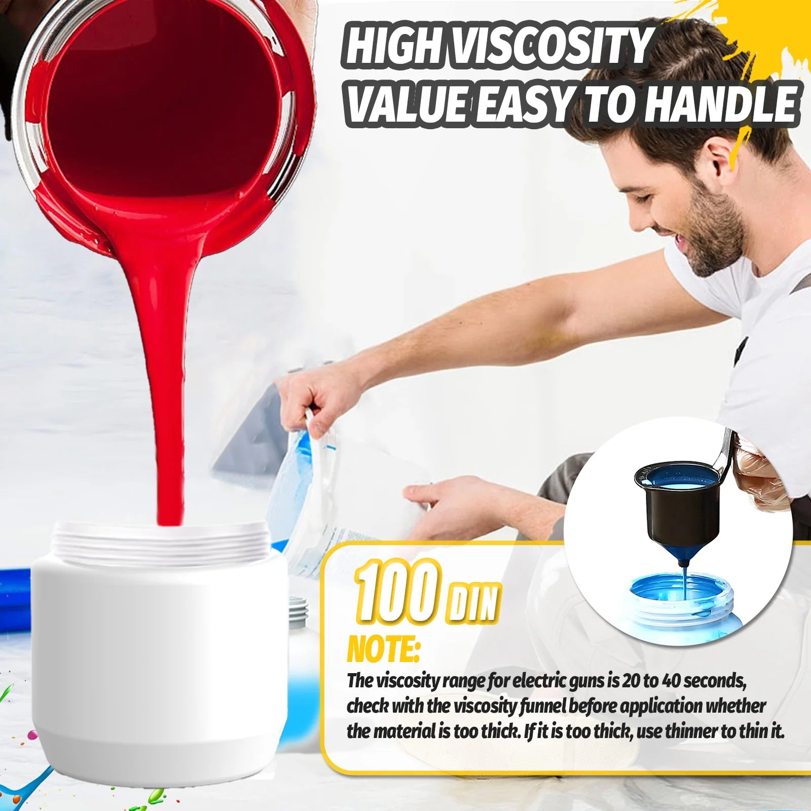 Cordless Paint Sprayer Compatible with DeWalt 18V Batteries Easy DIY Painting for Furniture Walls Cars Outdoor Projects