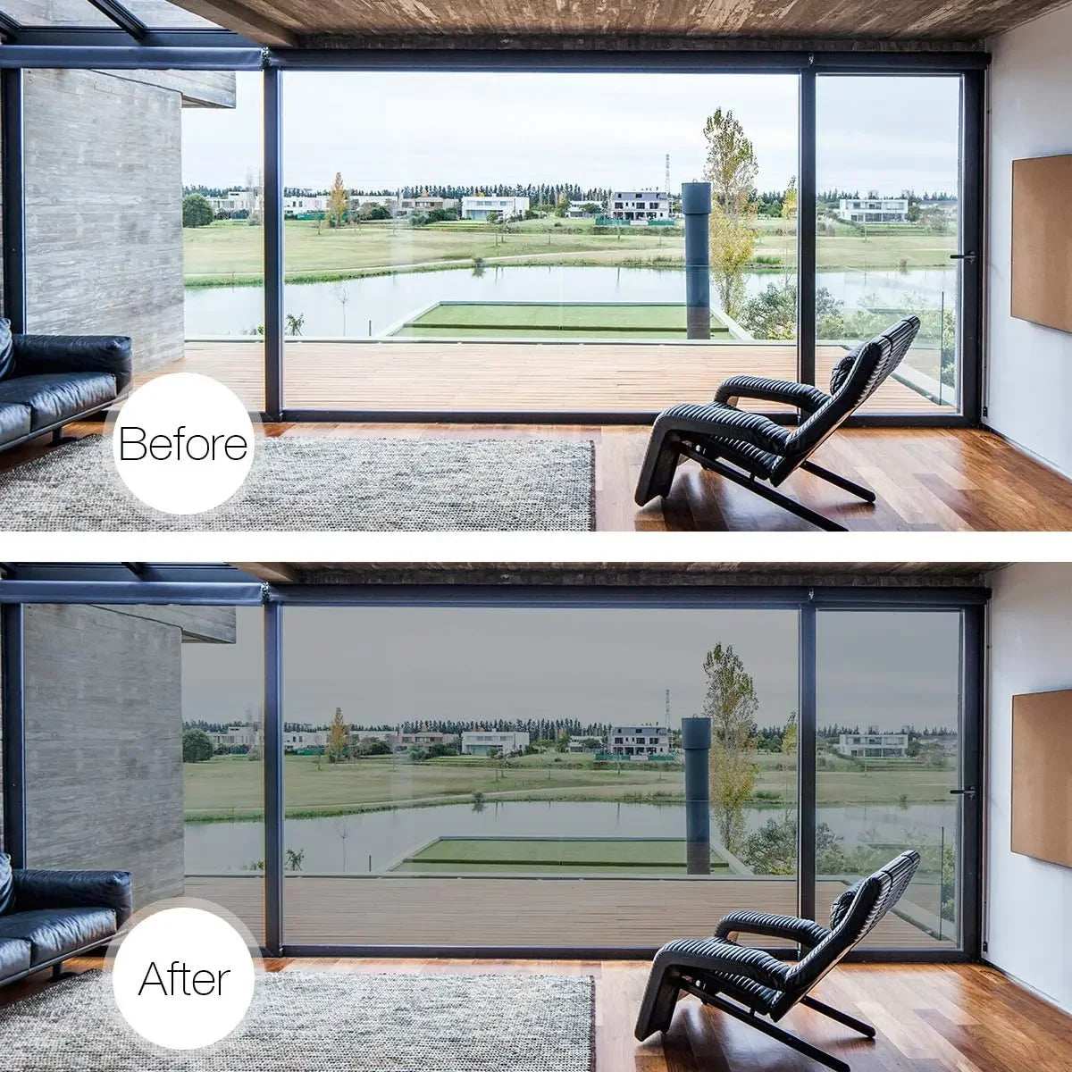 Reflective Window Privacy Film – UV Protection, Heat Insulation & Easy Self-Adhesive Tint