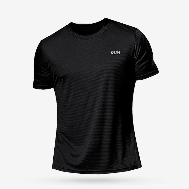Men’s Lightweight Compression Fitness Quick-Dry Sports T-Shirt Running Gym & Soccer